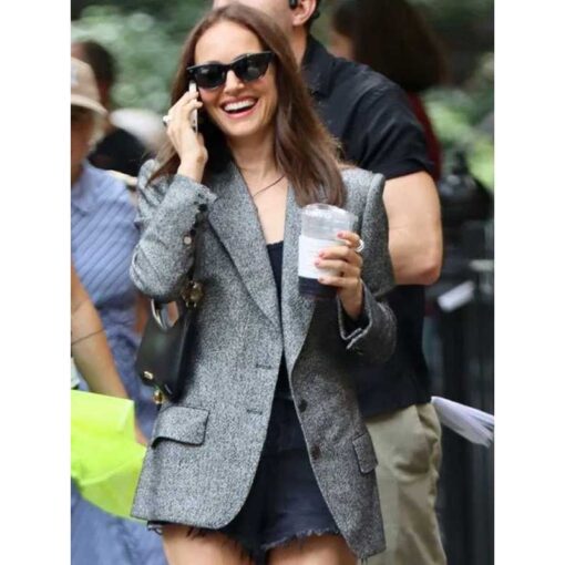 Good Sex 2025 Natalie Portman Grey Blazer