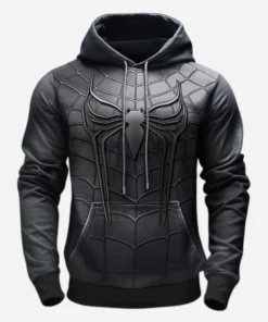 Graphics 3D Spider Print Casual Hoodie