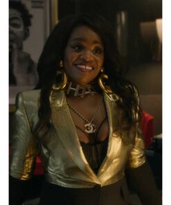 Harlem TV Series Angie Gold And Black Blazer