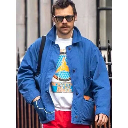 Harry Styles London 2025 Blue Jacket