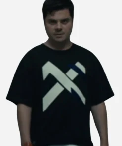 Hell Motel S01 Atticus Mitchell White Cross Front T-Shirt