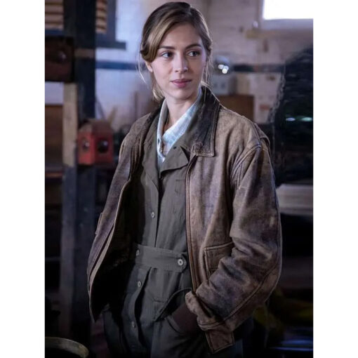 Hermione Corfield Fear Below 2025 Leather Jacket