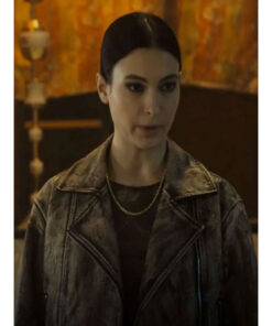 Irina Artenii Subteran 2025 Crisi Tanase Distressed Black Leather Jacket