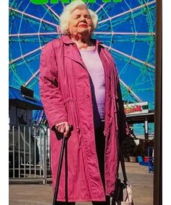 June Squibb Eleanor the Great Pink Trench Coat