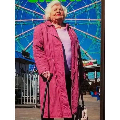 June Squibb Eleanor the Great Pink Trench Coat