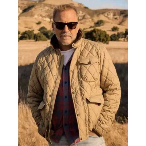 Kevin Costner Quilted Jacket