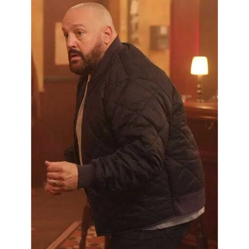 Kevin James Guns Up 2025 Black Bomber Jacket