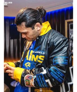 LA Rams Puka Nacua Leather Jacket