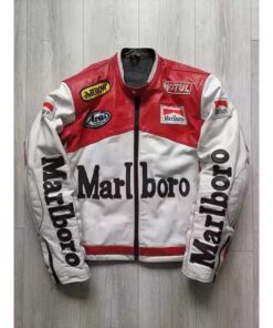 Marlboro Vintage Leather Biker Jacket