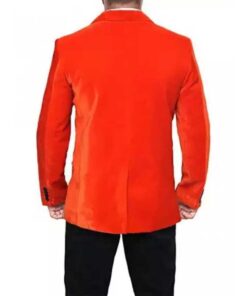 Men’s Black and Orange Tuxedo Dinner Jacket