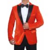 Men’s Black and Orange Tuxedo Dinner Jacket