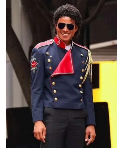 Michael 2025 Jaafar Jackson Blue Jacket