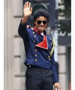 Michael 2025 Jaafar Jackson Blue Jacket
