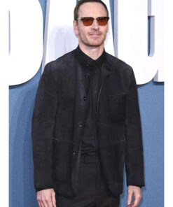 Michael Fassbender Suede Leather Jacket