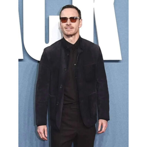 Michael Fassbender Suede Leather Jacket