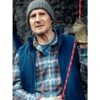 Mike McCann Ice Road Vengeance 2025 Liam Neeson Blue Vest