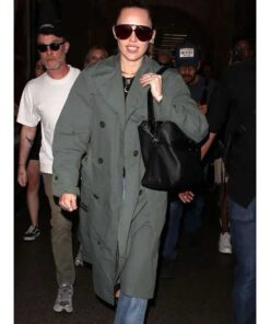 Miley Cyrus 2025 Green Trench Coat