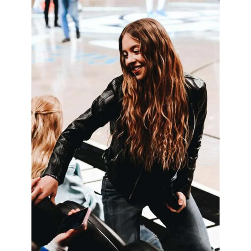 NBA Game 2025 Sydney Sweeney Leather Jacket