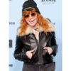 Natasha Lyonne Black Leather Jacket