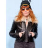 Natasha Lyonne Black Leather Jacket