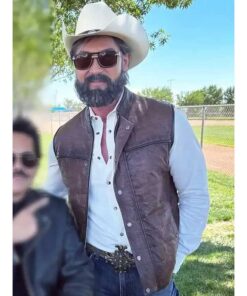 Niko Foster Desert Dawn Brown Leather Vest