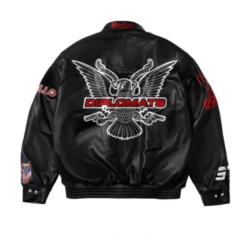 OVO Dipset Diplomats Leather Jacket
