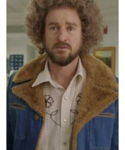 Paint 2023 Owen Wilson Blue Shearling Jacket