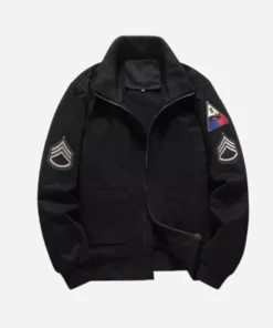 Retro MA1 Air Force Pilot Baseball Shearling Jacket