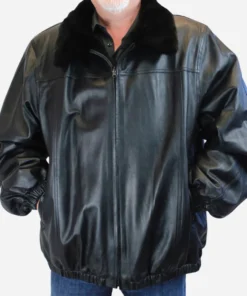 Men’s Reversible Dark Ranch Mink Shearling Jacket