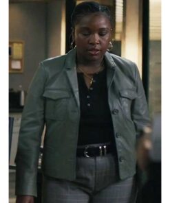 Samira Parker Grey Leather Blazer