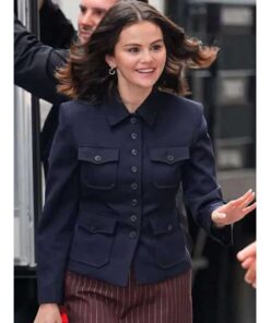 Selena Gomez Street Style 2025 Black Jacket