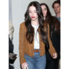 Mikey Madison Brown Leather Jacket