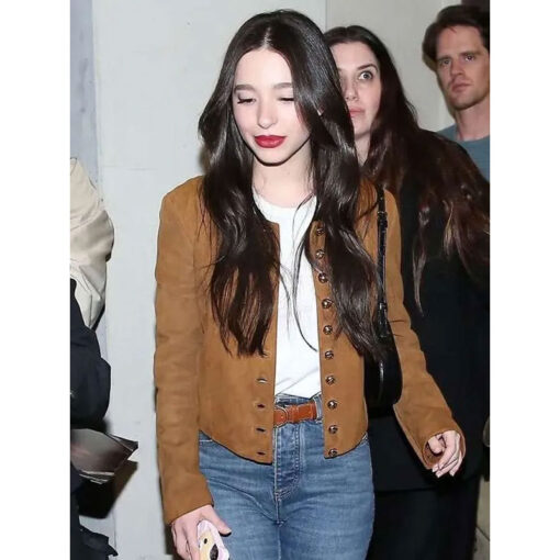 Mikey Madison Brown Leather Jacket
