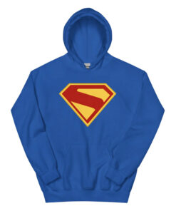 Superman 2025 Unisex S‑Shield Logo Pullover Hoodie