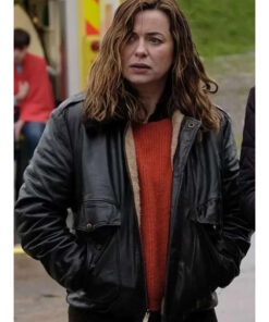 The Crow Girl 2025 Eve Myles Leather Jacket