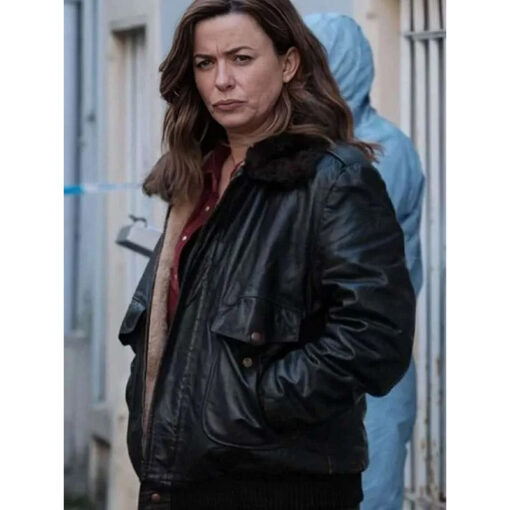 The Crow Girl 2025 Eve Myles Leather Jacket