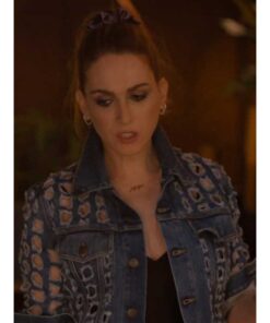 The L Word Generation Q S03 Jamie Clayton Cutout Denim Jacket