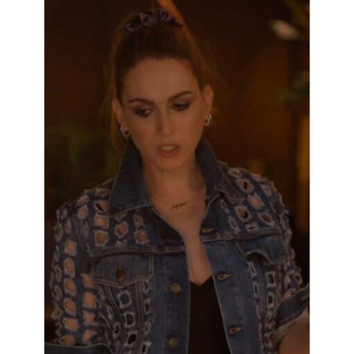 The L Word Generation Q S03 Jamie Clayton Cutout Denim Jacket