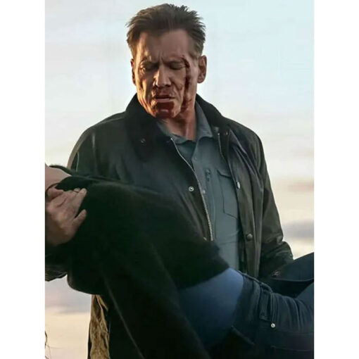 Holt McCallany The Waterfront S01 Harlan Buckley Black Cotton Jacket