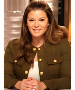Top Chef S22 Gail Simmons Olive Green Pockets Jacket