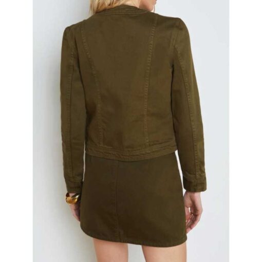 Top Chef S22 Gail Simmons Olive Green Pockets Jacket