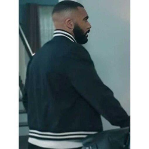 Tyler Lepley Black Varsity Jacket