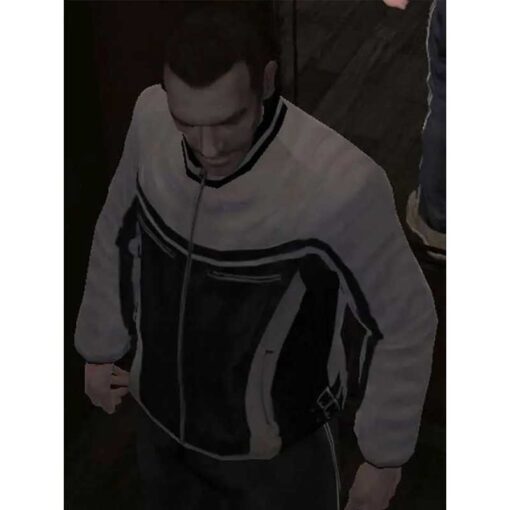 Video Game GTA IV Albanian Leather Jacket