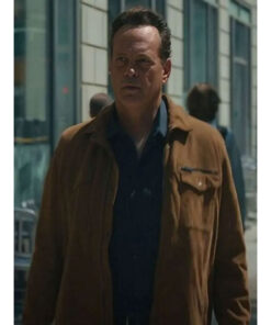 Vince Vaughn Nonnas 2025 Brown Jacket