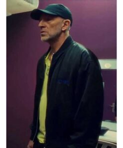 Vincent Cassel Banger 2025 Black Bomber Jacket