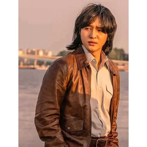 Yang Se-jong Low Life 2025 Brown Leather Jacket