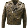 Modern Camouflage Leather Jacket for Men