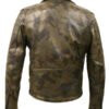 Modern Camouflage Leather Jacket for Men
