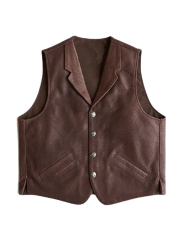 Men’s Heritage Brown Leather Vest