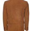 Mens Tan Suede Leather Blazer